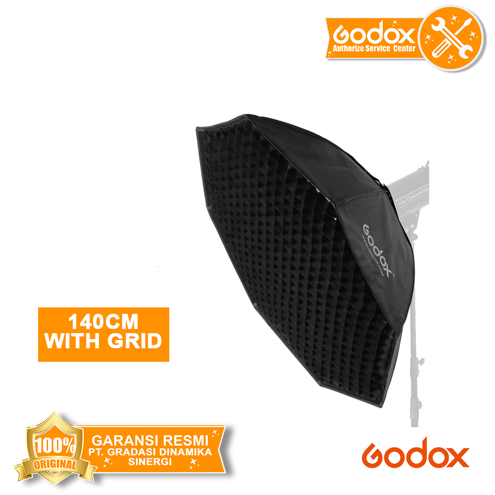 Godox SB-FW-140 Bowens Mount Grid Softbox Octa 140cm – Gradient.co.id